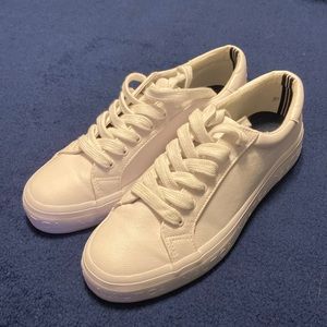 White Leather Nautical Sneaker